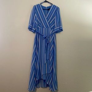 Maison Tara Blue and White Dress